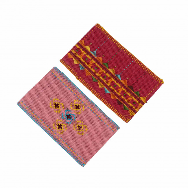 Tribes India Red Pink Jute Envelope Pack of 2