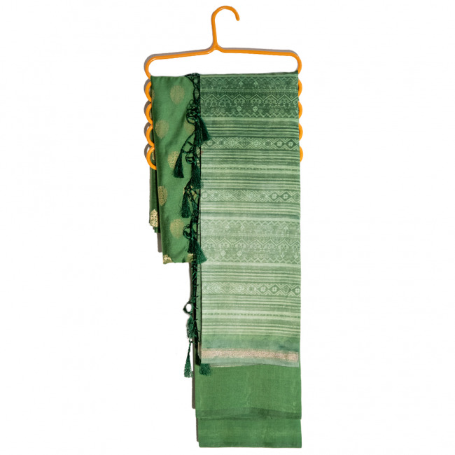 Ladies 3 Piece Suit Set Mulberry Cotton Unstitched