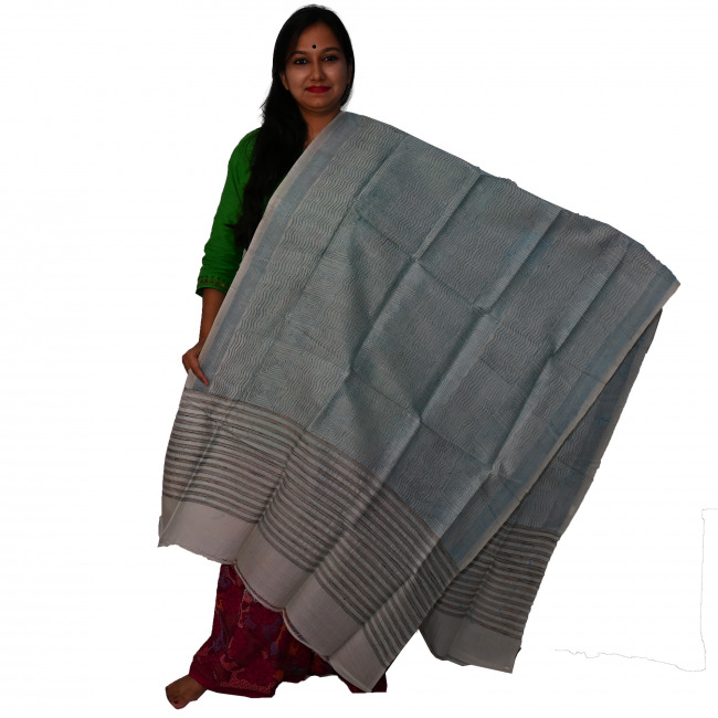 Handwoven Kantha work Dupatta