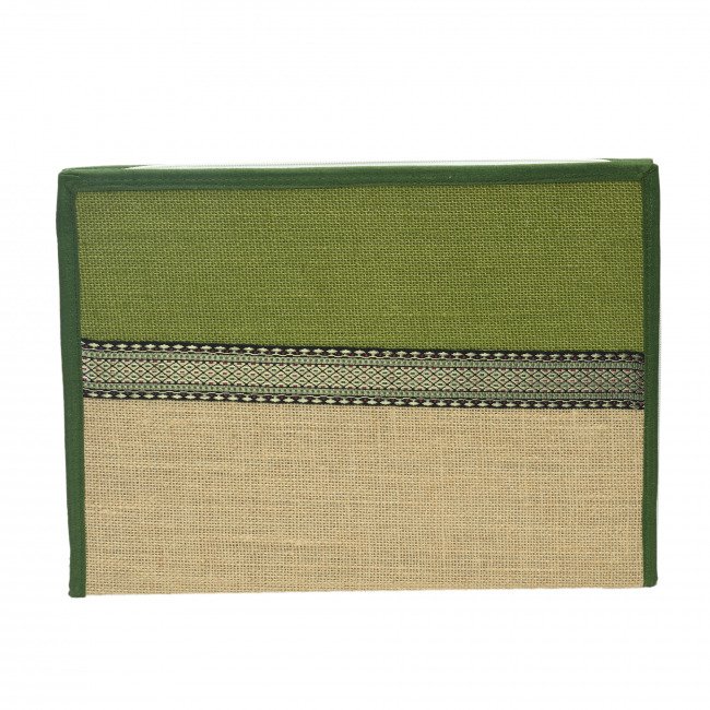 Tribes India Green Jute File Folder