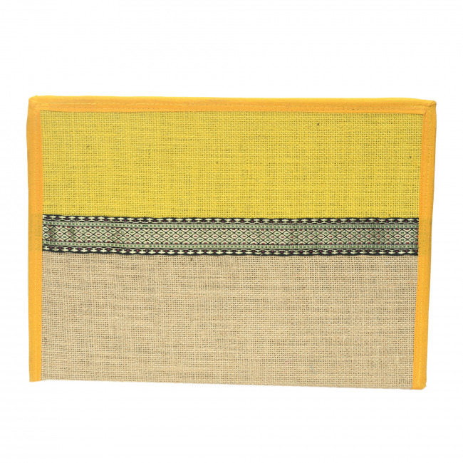 Tribes India Yellow Jute File Folder