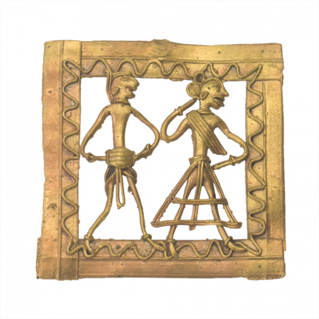Handmade Dokra Art Square Jali 4Ã—4