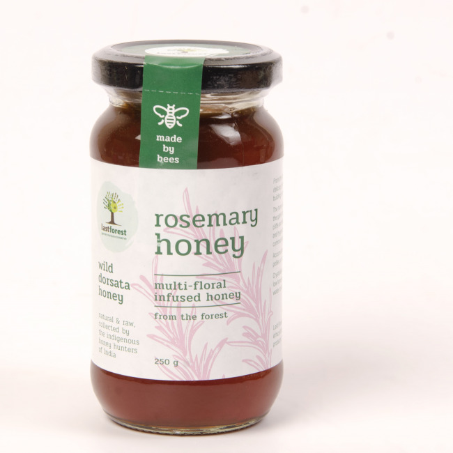 Natural Organic Rosemary Infused Honey