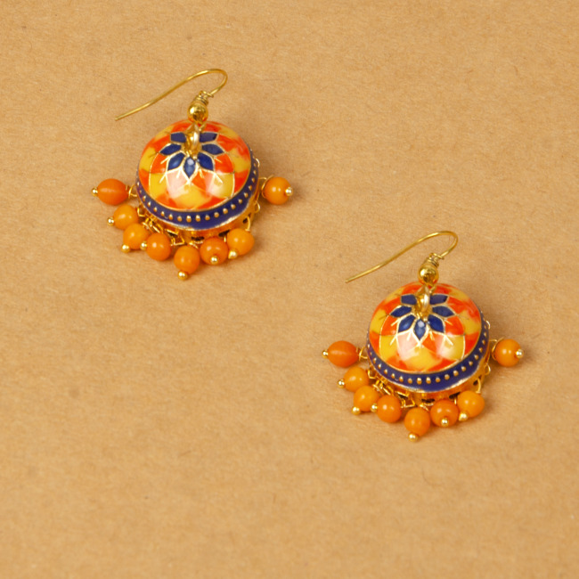 Fashion Multicoloured Jhumki Earrings for Women
