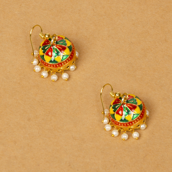 Fashion Multi Coloured Jhumki Earrings for Women