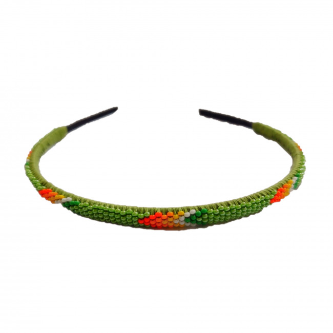 Tribes India Hair Belt Green