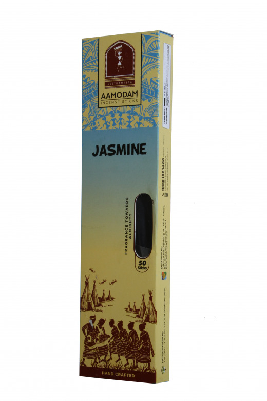 Tribes India Aamodham Incense Sticks/Agarbatti For Puja & Rituals 1Pc (Jasmine Fragrance)