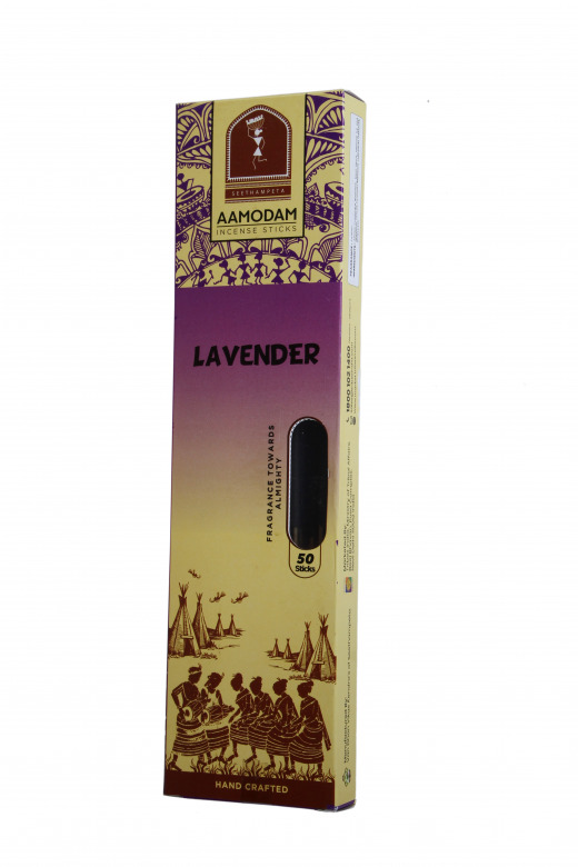 Tribes India Aamodham Incense Sticks/Agarbatti For Puja & Rituals 1Pc (Lavender Fragrance)