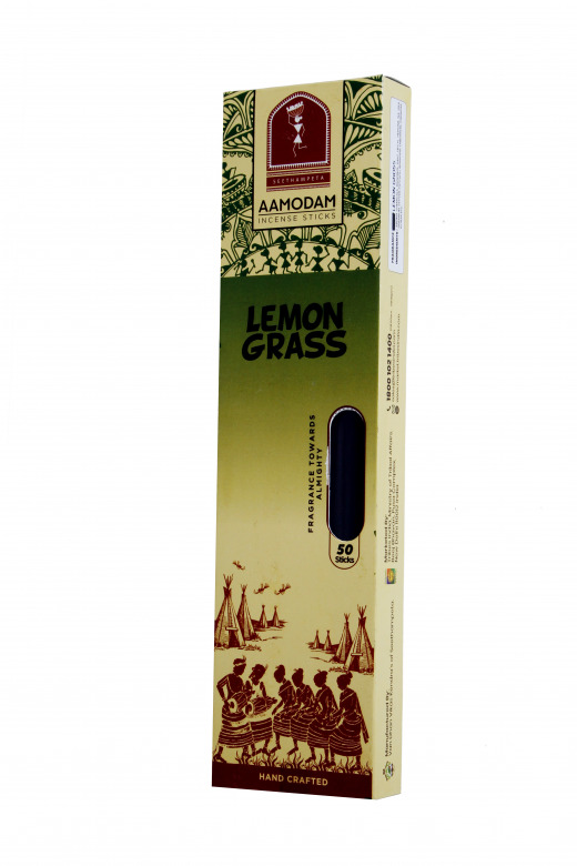 Tribes India Aamodham Incense Sticks/Agarbatti For Puja & Rituals 1Pc (Lemon Grass Fragrance)