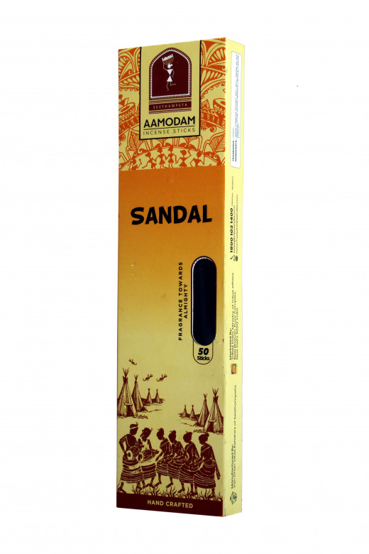 Tribes India Aamodham Incense Sticks/Agarbatti For Puja & Rituals 1Pc (Sandal Fragrance)