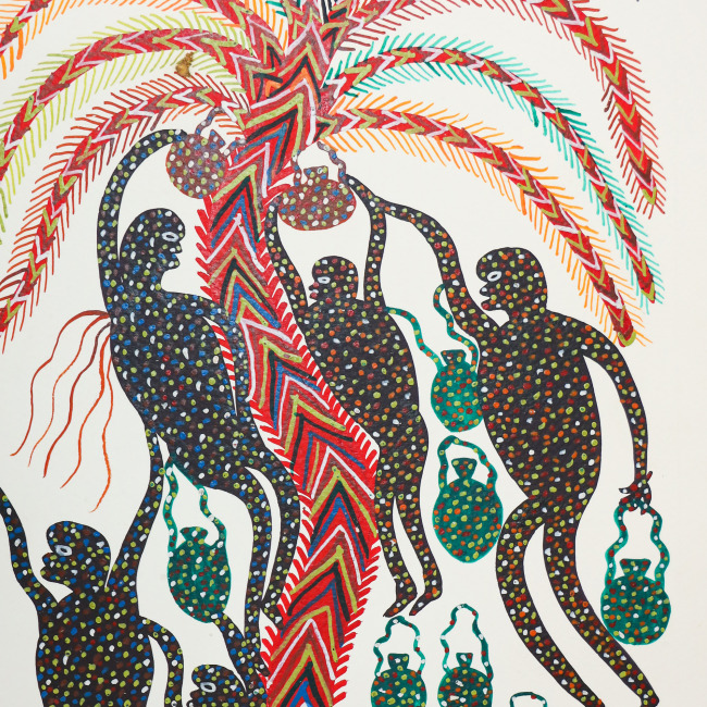 Handmade Paper Bhil Painting