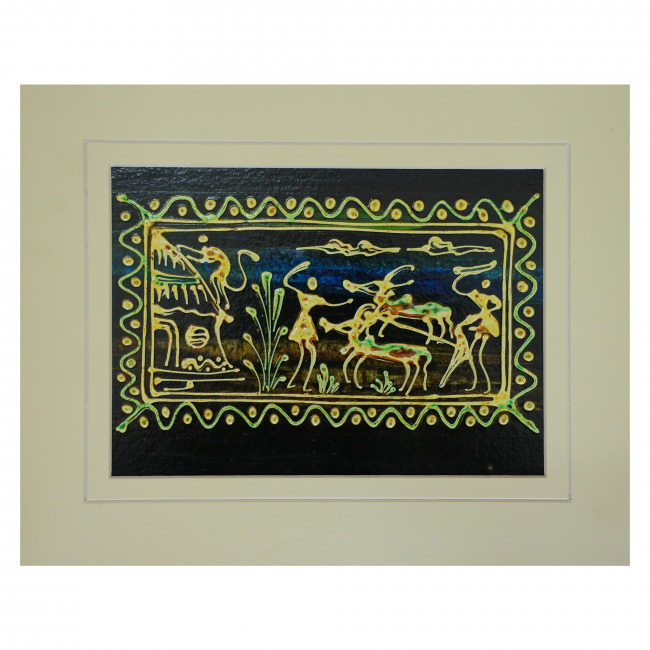 Handcrafted Mount Embossed Painting