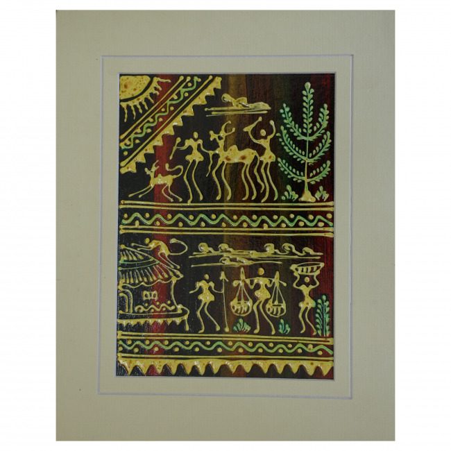 Handcrafted Mount Embossed Painting