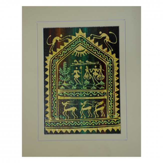Handcrafted Mount Embossed Painting