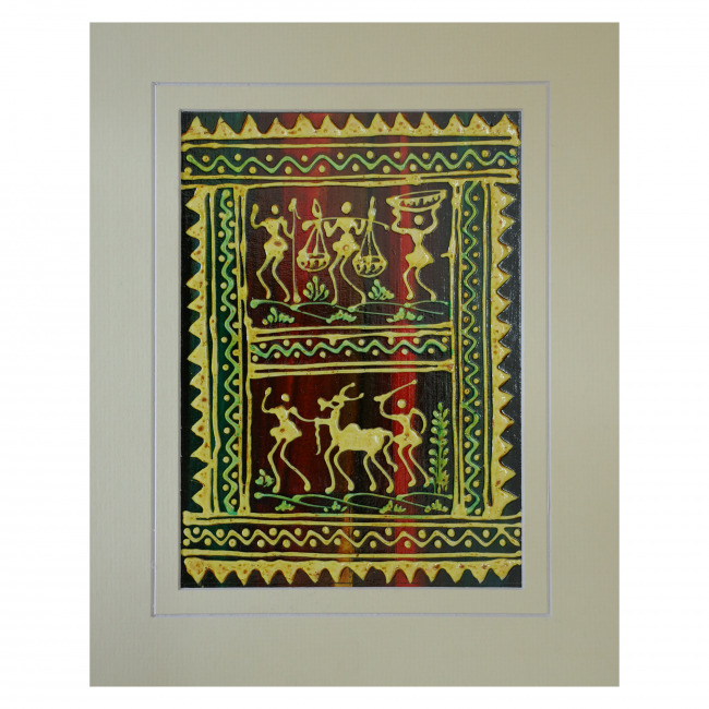 Handcrafted Mount Embossed Painting