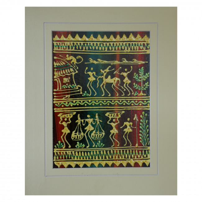 Handcrafted Mount Embossed Painting