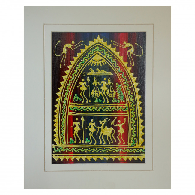 Handcrafted Mount Embossed Painting
