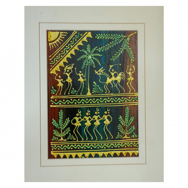 Handcrafted Mount Embossed Painting
