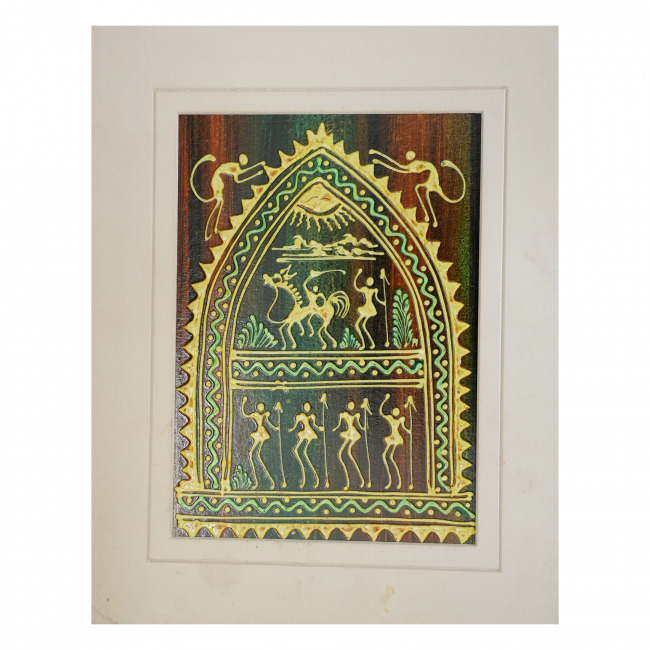 Handcrafted Mount Embossed Painting