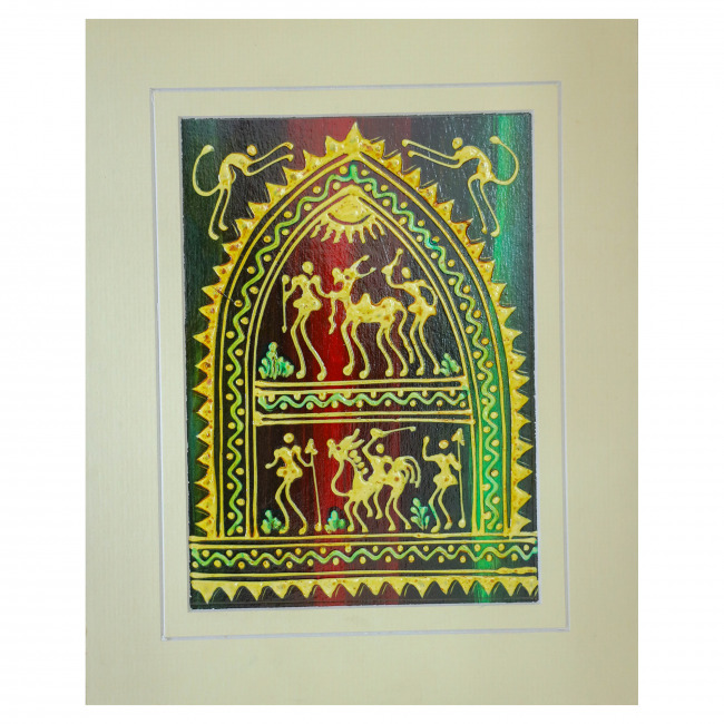 Handmade Saura Tassar Silk Painting
