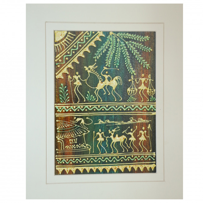 Handcrafted Mount Embossed Painting