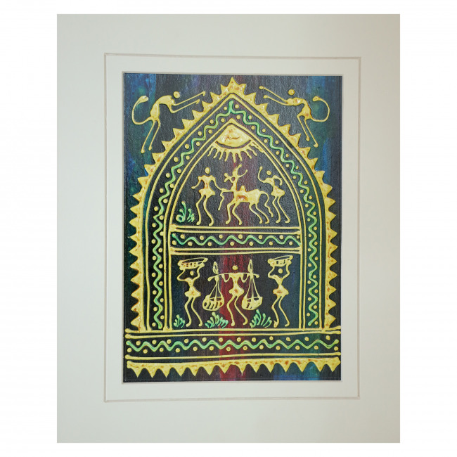 Handcrafted Mount Embossed Painting