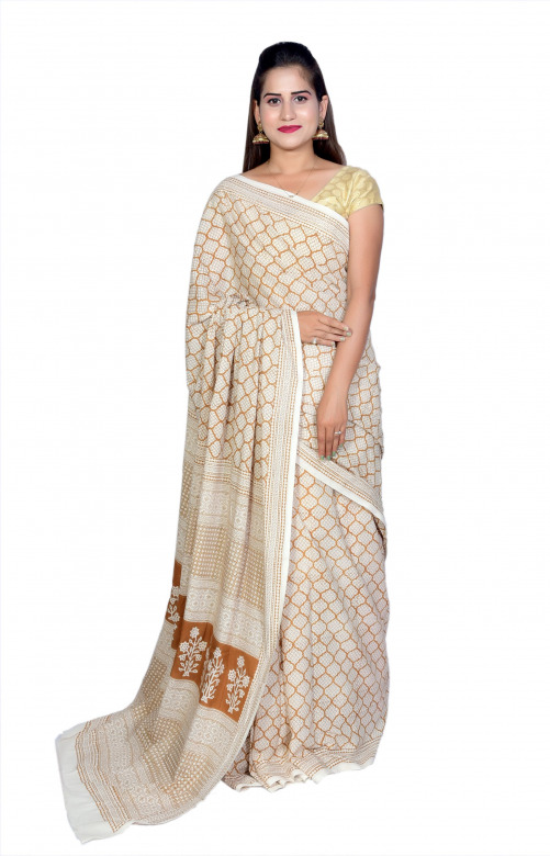 TRIBES INDIA HANDWOVEN COTTON SAREE