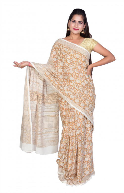 TRIBES INDIA HANDWOVEN COTTON SAREE
