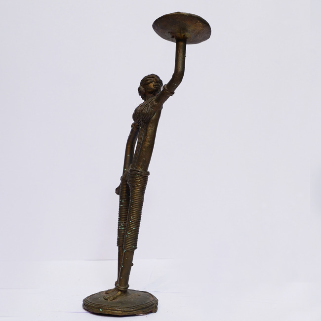 Handcrafted Candle Stand Lady