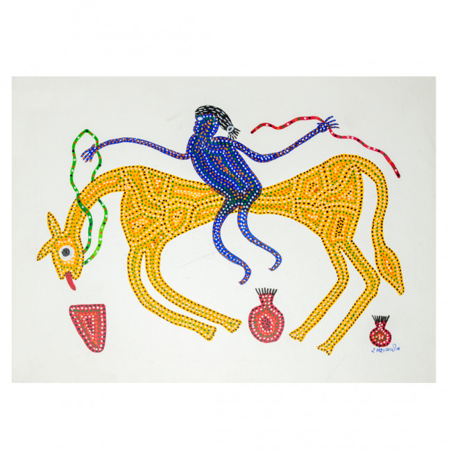 Painting Gond Paper