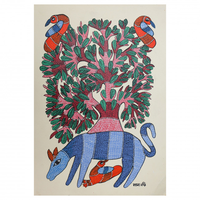 Handmade Paper Gond Painting