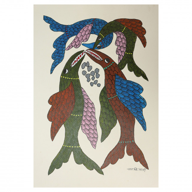 Handmade Paper Gond Painting