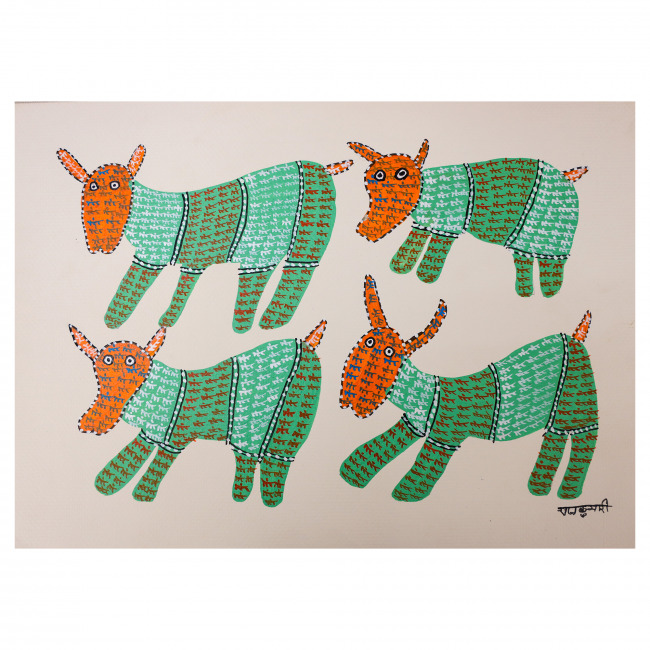 Handmade Paper Gond Painting