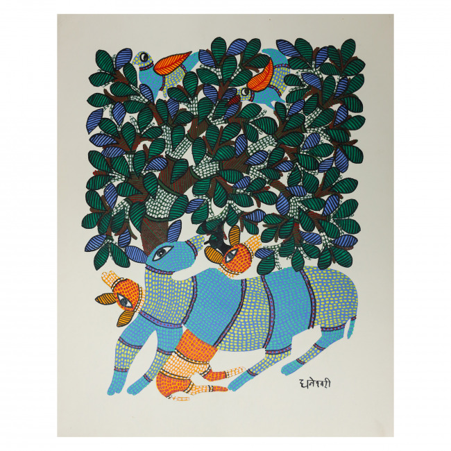 Handmade Paper Gond Painting