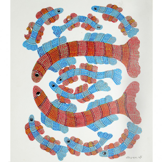 Painting Gond Paper