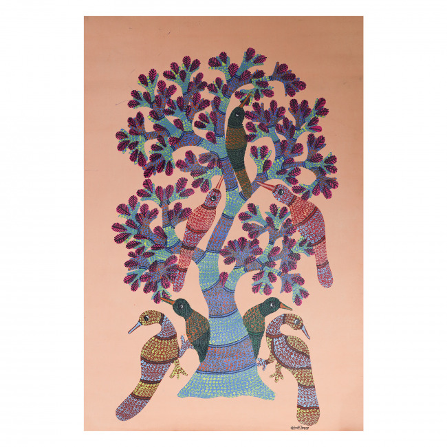 Handmade Gond Painting Canvas