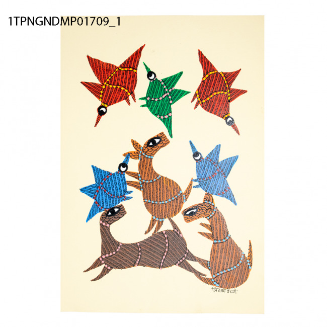 Painting Gond Paper