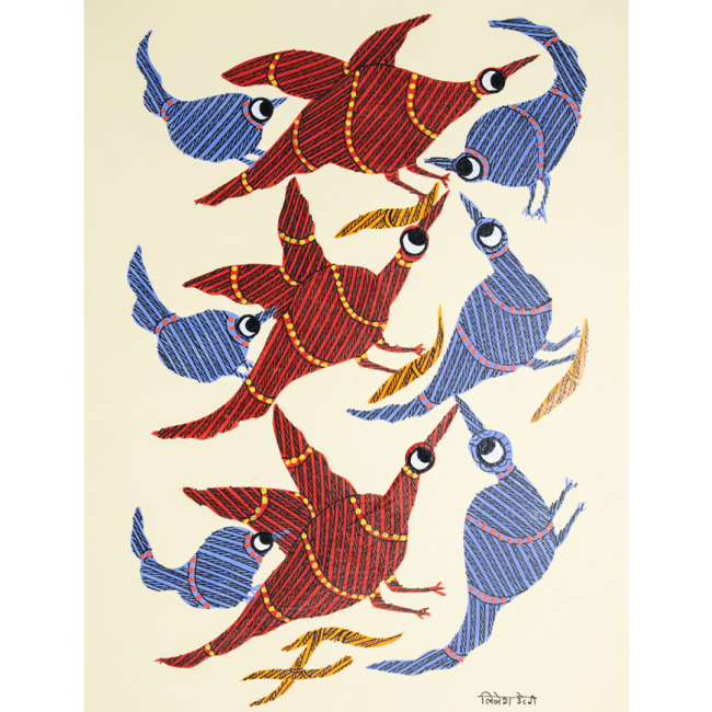 Painting Gond Paper