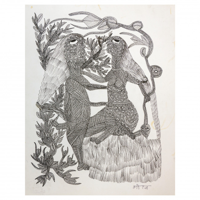 Handmade Paper Gond Painting