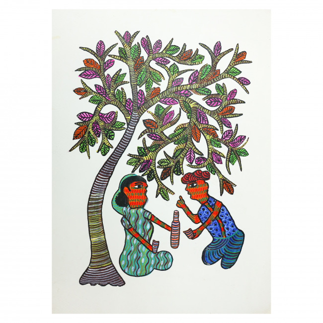 Handmade Paper Gond Painting