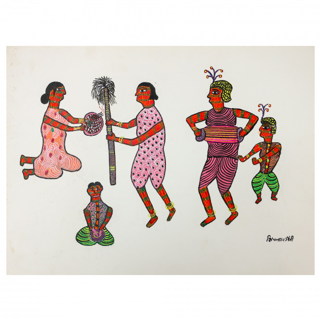 Handmade Paper Gond Painting