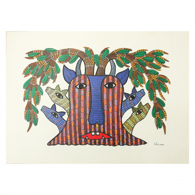 Handmade Paper Gond Painting