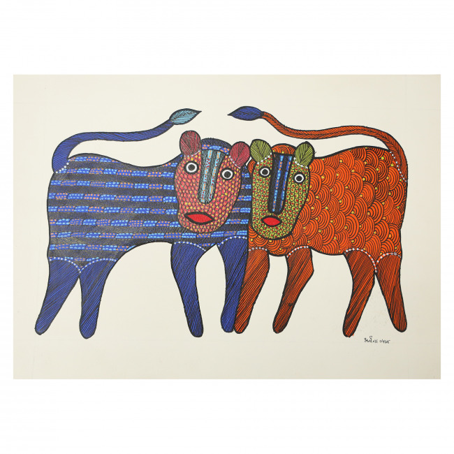 Handmade Paper Gond Painting