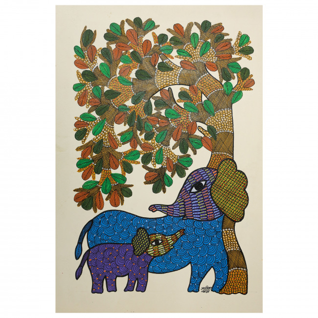 Handmade Paper Gond Painting