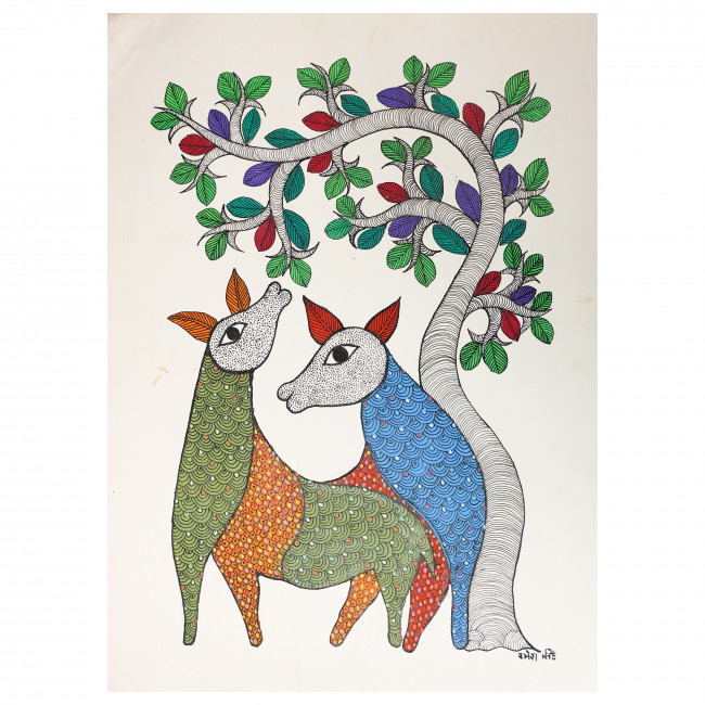 Handmade Paper Gond Painting