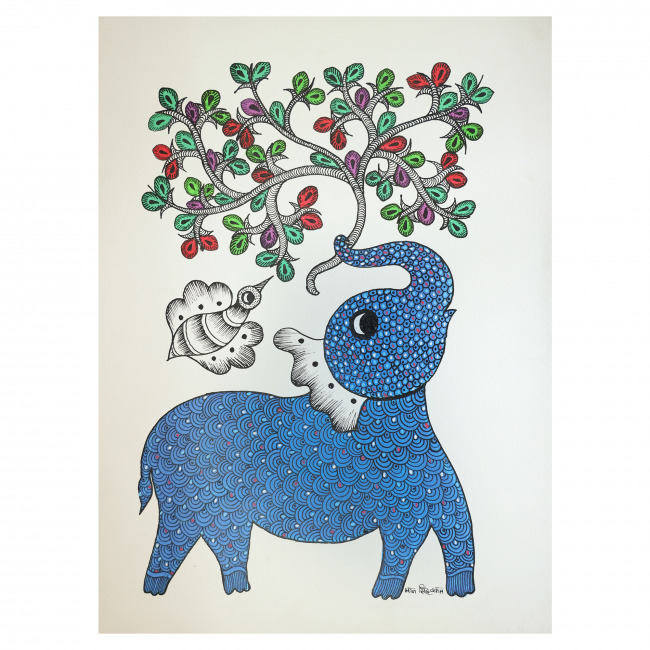 Handmade Paper Gond Painting