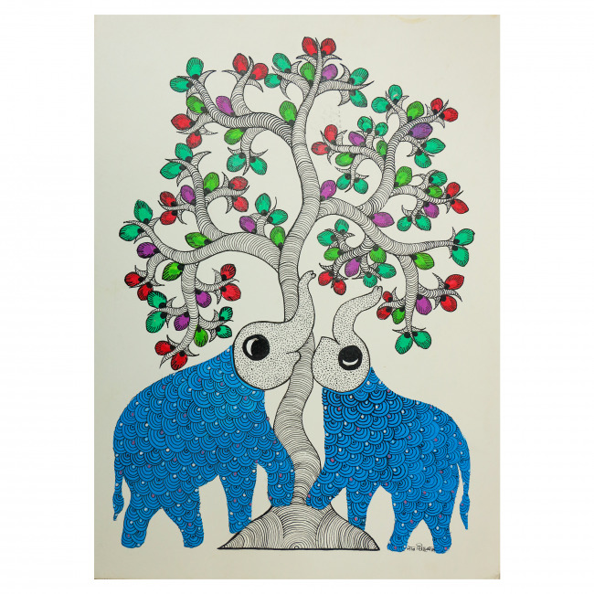 Handmade Paper Gond Painting