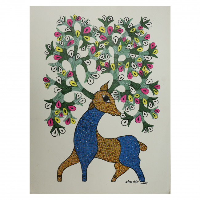 Handmade Paper Gond Painting