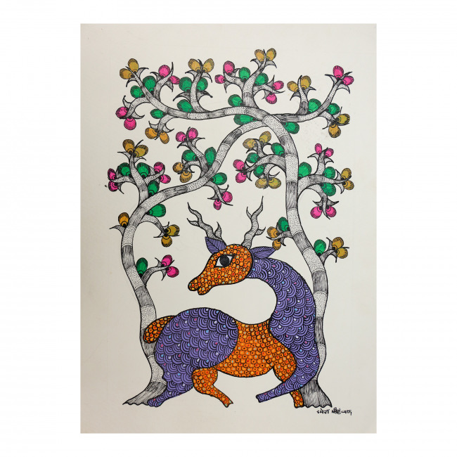 Handmade Paper Gond Painting