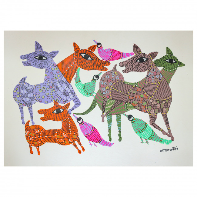 Handmade Paper Gond Painting
